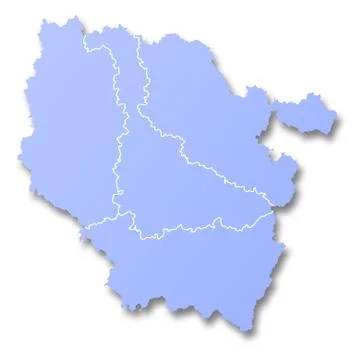 Map of Champagne-Ardenne Stock Illustration