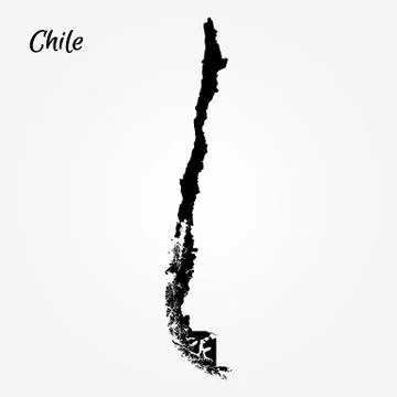 Map of Chile Stock Illustration