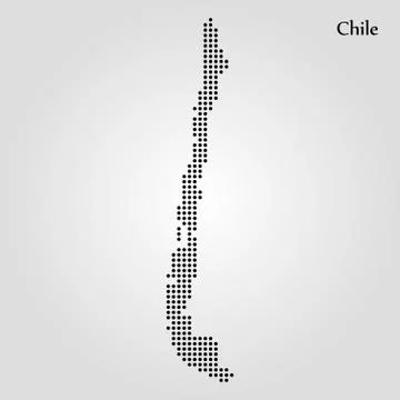 Map of Chile. Vector illustration. World map Stock Illustration