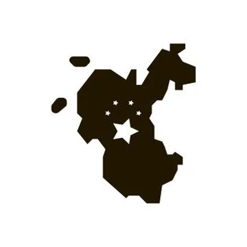 Map of china icon in trendy flat style isolated on white background. Eps 10. Stock Illustration