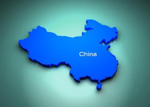 Map China Stock Illustration