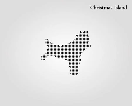 Map of Christmas Island. Vector illustration. World map Stock Illustration