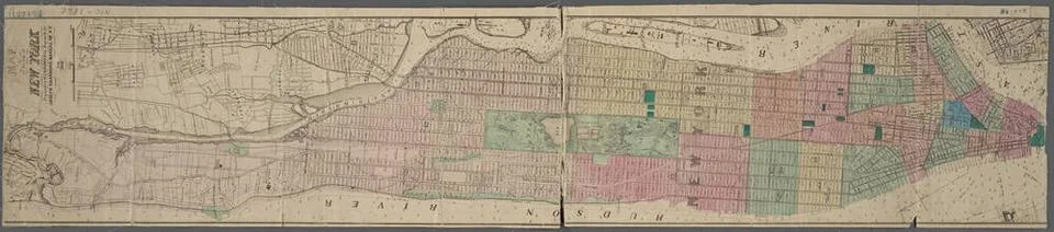 Map of the City of New York / prepared by W.C. Rogers & Co. expressly for ... Stock Photos