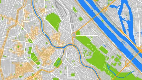 Map city Vienna 4 Stock Illustration