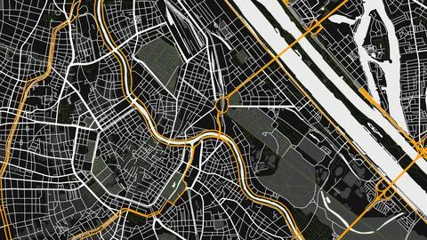 Map city Vienna 4 Stock Illustration