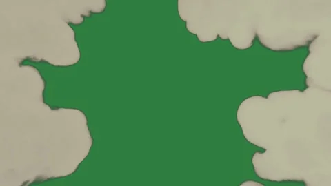 Map on cloud in the sky clouds leaf smoke isolated on green screen background 스톡 동영상 336954584