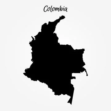 Map of Colombia Stock Illustration