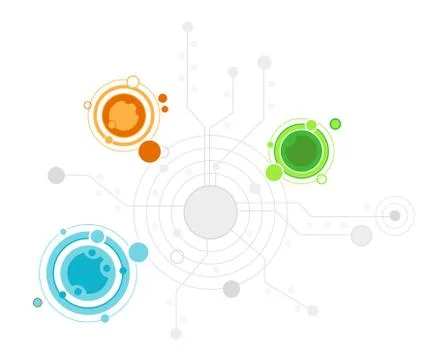 Map of the color circles Stock-Illustration