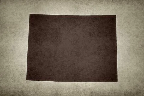 Map of Colorado on a paper Stock Illustration