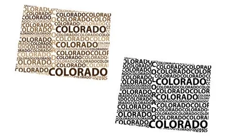 Map of Colorado - vector illustration Stock Illustration