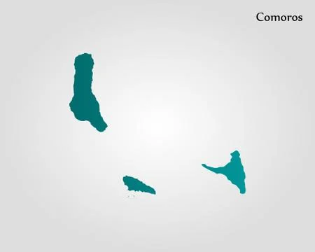 Map of Comoros Stock Illustration