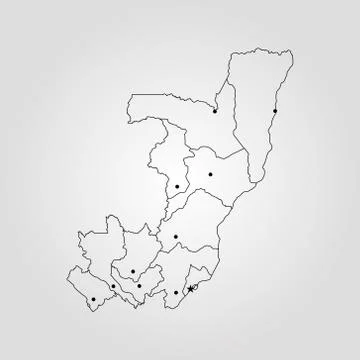 Map of Congo Stock Illustration
