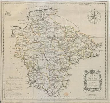 A MAP of the COUNTY of DEVON Author(s): Donne, Benjamin Maps K.Top.11.61. ... Stock Photos
