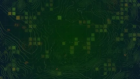 The map is covered coordinate mesh Stock Footage 261851639