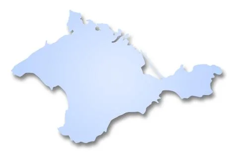 Map of Crimea Stock Illustration