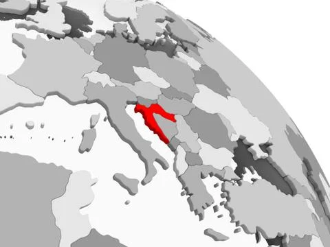Map of Croatia Stock Illustration