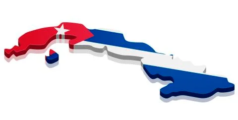Map cuba Stock Illustration