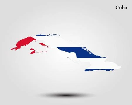 Map of Cuba Stock Illustration
