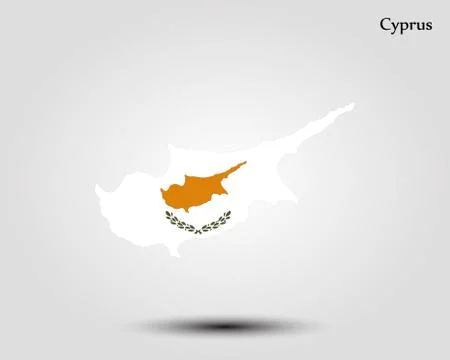Map of Cyprus Stock Illustration