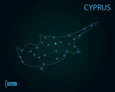 Map of Cyprus. Vector illustration. World map Stock Illustration