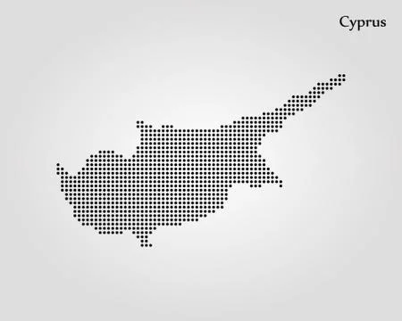 Map of Cyprus. Vector illustration. World map Illustrazione stock