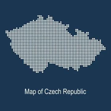 Map of czech republic イラスト素材