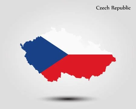 Map of Czech Republic Illustrazione stock