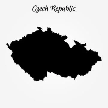 Map of Czech Republic Stock-Illustration