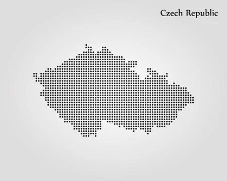 Map of Czech Republic. Vector illustration. World map イラスト素材