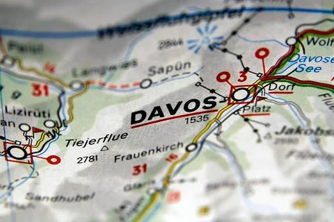 Map of Dagos in Italy Stock Photos