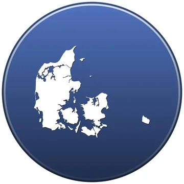 Map of Danmark Political map of Danmark with the several regions. Copyrigh... Stock Photos