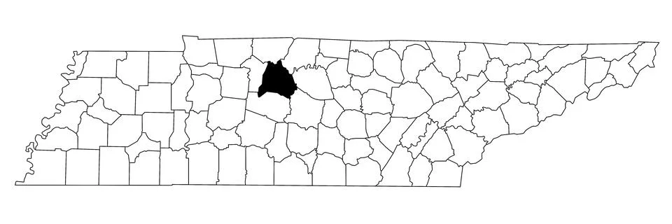 Map of Davidson County in Tennessee state on white background. single Count.. Stock Illustration