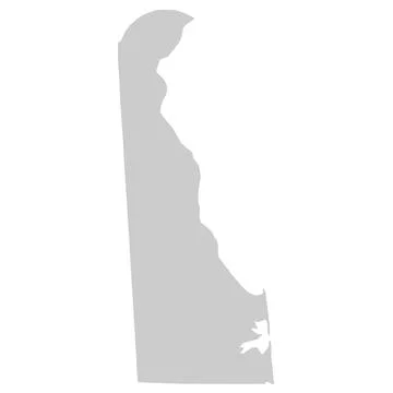 Map of Delaware, DE Stock Illustration