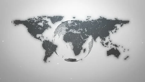 Map Digital Technology Loop Stock Footage 205350751