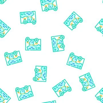 Map direction vector seamless pattern Stock Illustration