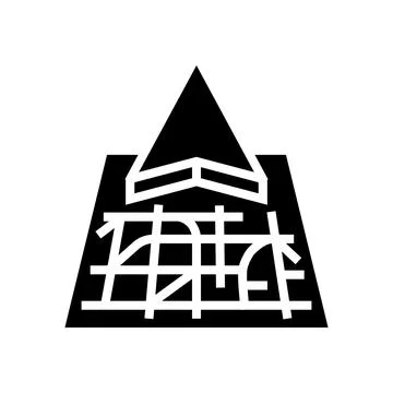 Map directions information glyph icon vector illustration 스톡 일러스트