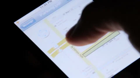 Map Directions on a Mobile Device (1) Stock Footage 3994140