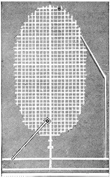Map of dissolution chamber in mine Haselgebirge (Tyrol), vintage engraving. Illustration