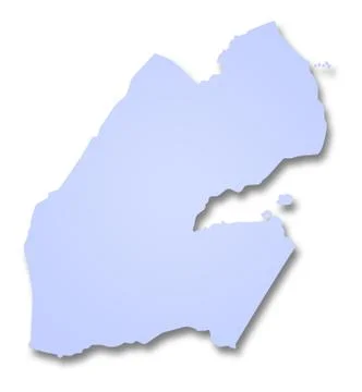 Map of Djibouti Stock Illustration