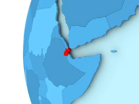 Map of Djibouti Stock Illustration