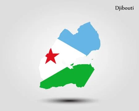 Map of Djibouti Stock Illustration