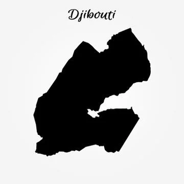 Map of Djibouti Stock Illustration