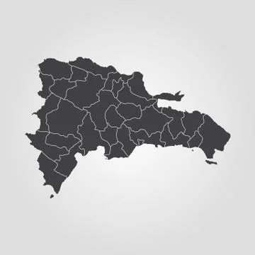 Map of Dominican Republic Stock-Illustration