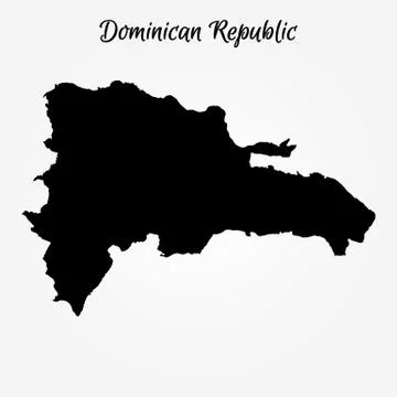 Map of Dominican Republic Stock Illustration