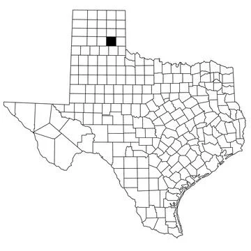 Map of donley County in Texas state on white background. single County map .. Stock Illustration