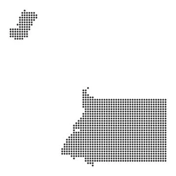 Map with dot Stockillustratie