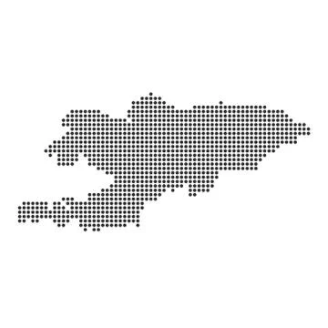 Map with dot Illustration