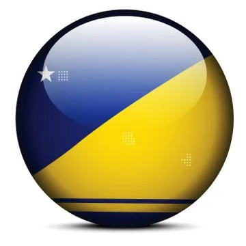 Map with Dot Pattern on flag button of Tokelau Illustrazione stock