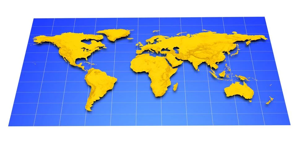 Map of earth Stock Illustration