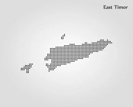 Map of East Timor. Vector illustration. World map Stock Illustration